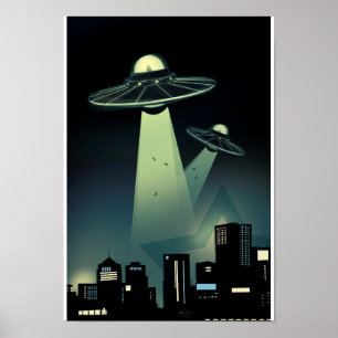 Poster sur l'enlèvement d'Aliens plus grand