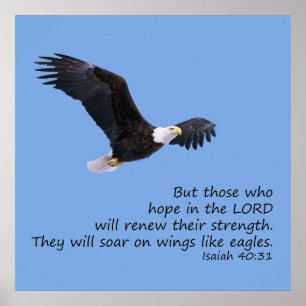 Poster sur les ailes comme les aigle
