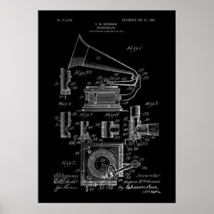 Poster sur les brevets de phonographe