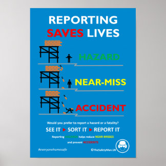 Poster sur les dangers, les risques de quasi-absen