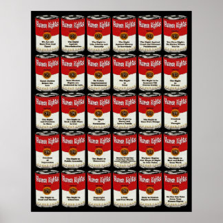 Poster sur les droits de l'homme