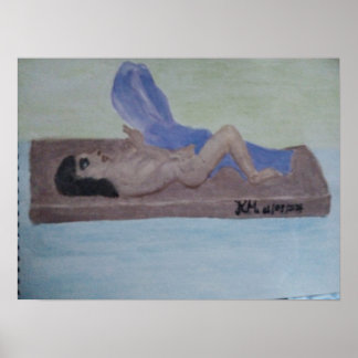 Poster sur les femmes en peinture sur bois