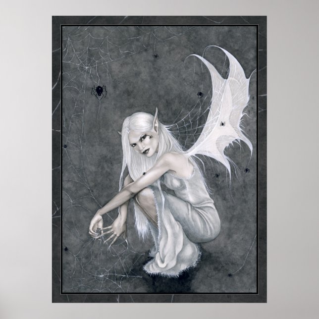 Poster sur les fils de soie (Devant)