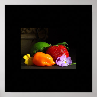 Poster sur les fruits et la vie