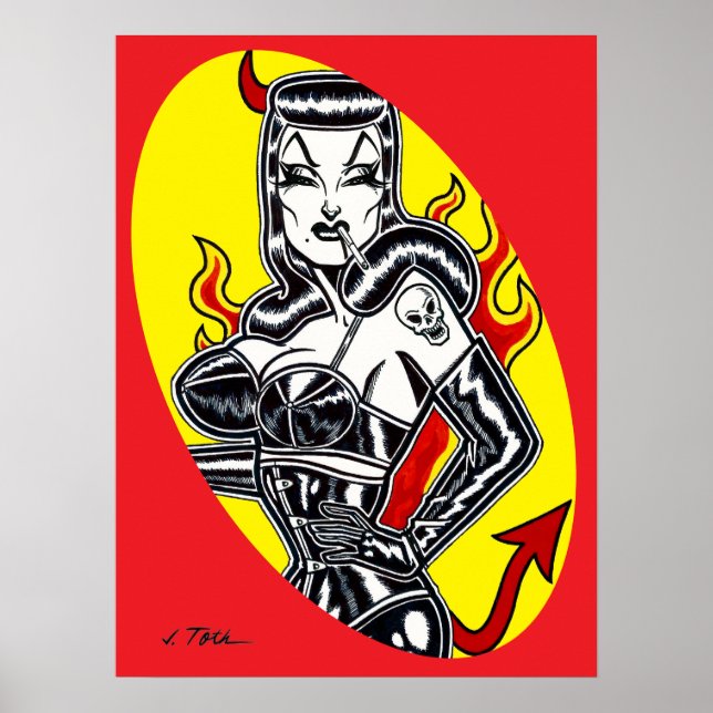 Poster sur les talons (Devant)