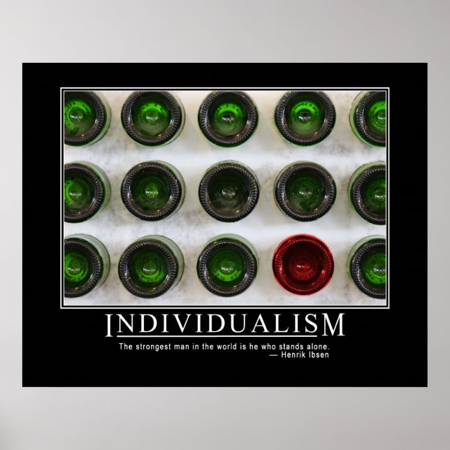 Poster sur l'individualisme (Devant)
