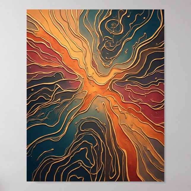 Poster sur papier de la valeur de la Terre Arc-en- (Devant)