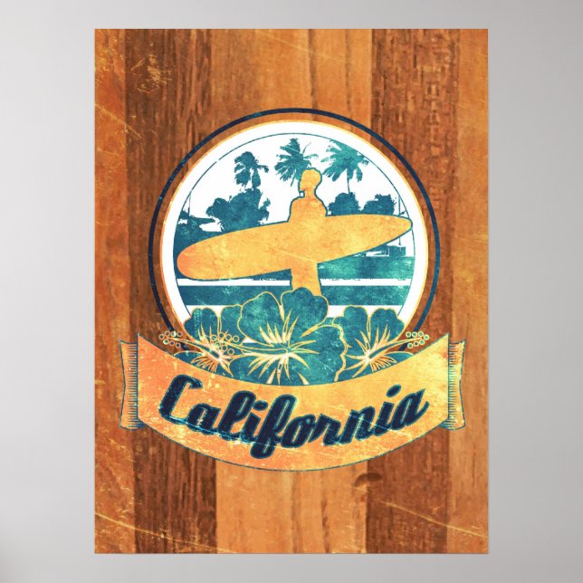 Poster Surf de Californie (Devant)