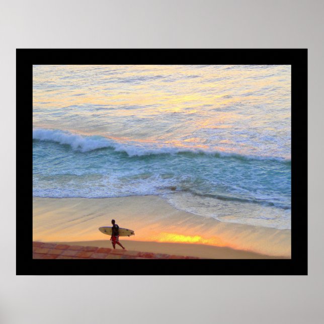 Poster Surf en Baja Mexique (Devant)