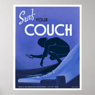Poster surf votre canapé