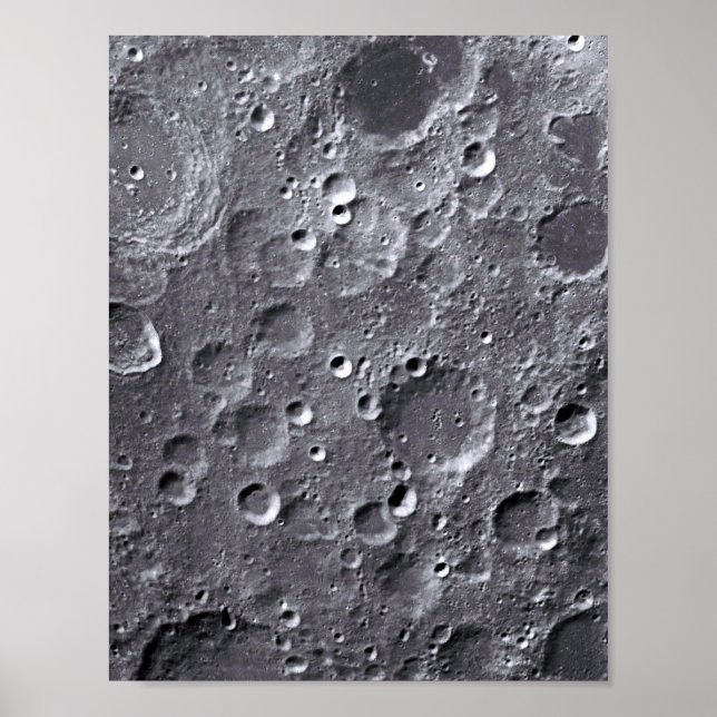 Poster Surface de la lune (Devant)
