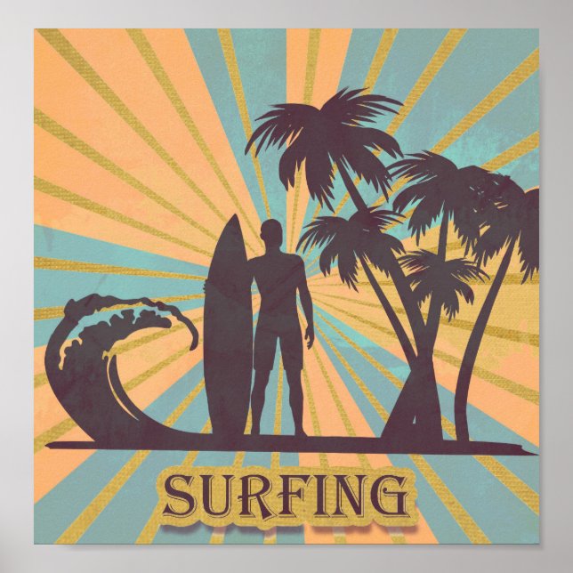 Poster surfer Dude (Devant)