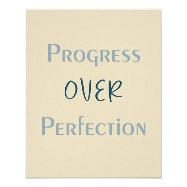 Poster Surmonter le perfectionnisme grâce à des actions c (Devant)