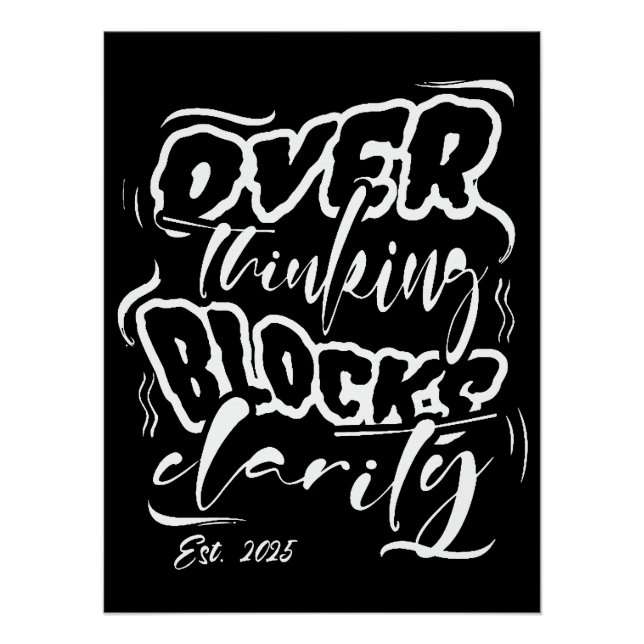 Poster Surpenser Bloque Clarity Est. 2025 (Devant)