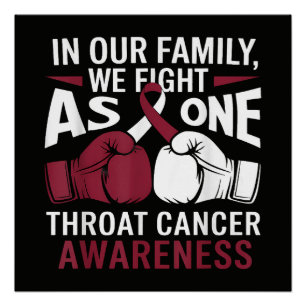 Poster Survivant du cancer de la gorge Inspirant