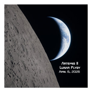 Poster Survol lunaire Artemis II