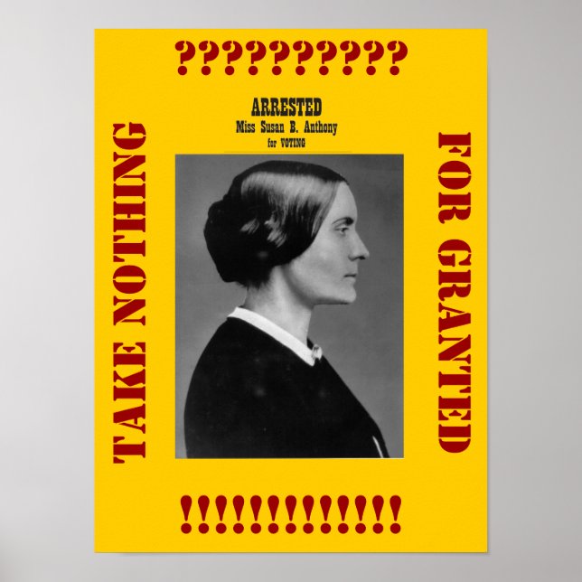 Poster Susan B Anthony nous rappelle (Devant)