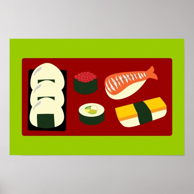 Poster Sushi Fun (Devant)