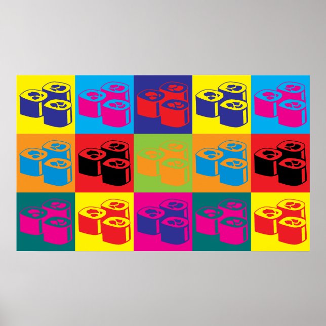 Poster Sushi Pop Art (Devant)