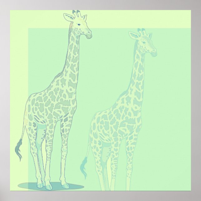 Poster Sweet Giraffe (Devant)