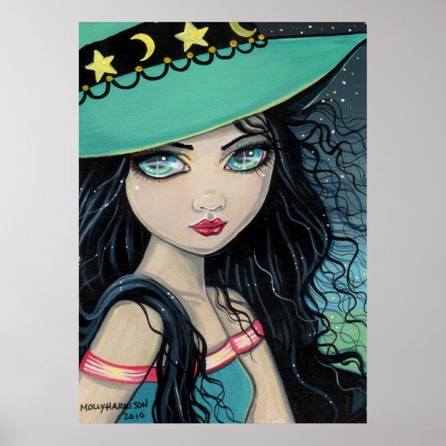 Poster Sweet Witch Imprimer par Molly Harrison (Devant)