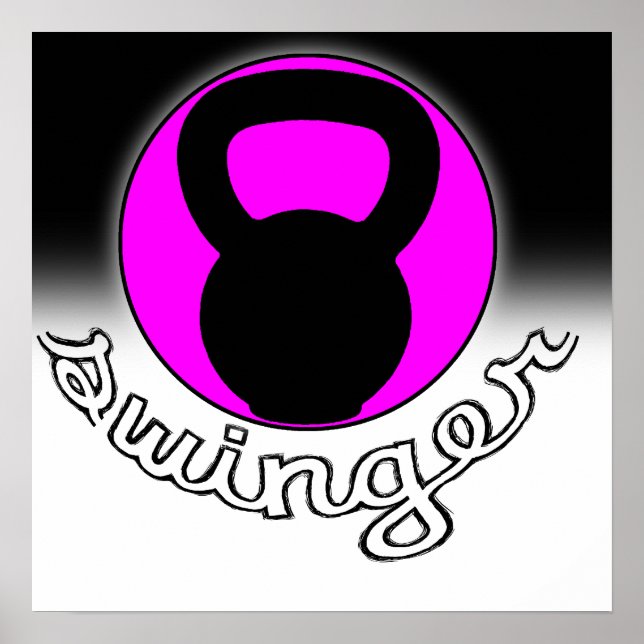 Poster "Swinger" Kettlebell Fitness (Devant)