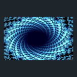 Poster Swirling Illusion<br><div class="desc">Fractal composition resulting in the illusion of movement</div>