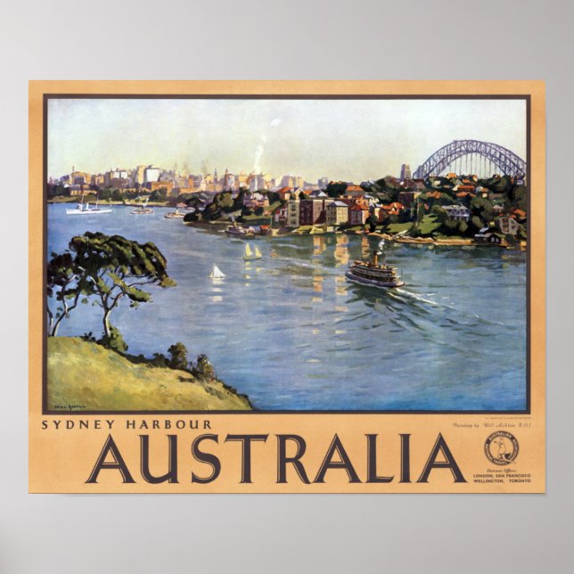Poster Sydney Harbour, Australie (Devant)