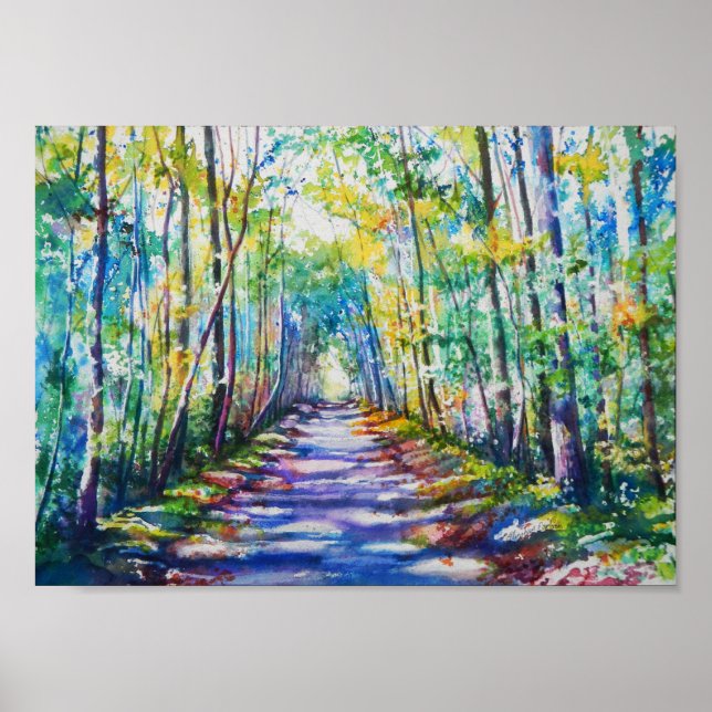 Poster Sylvan Path II (Devant)