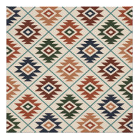 Symbole aztèque Mélange de couleurs Motif stylisé