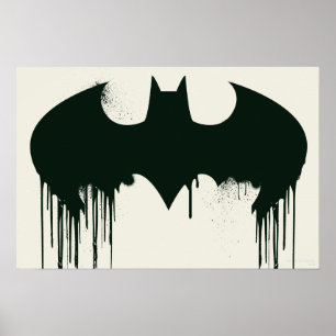 Poster Symbole Batman   Logo Spraypaint