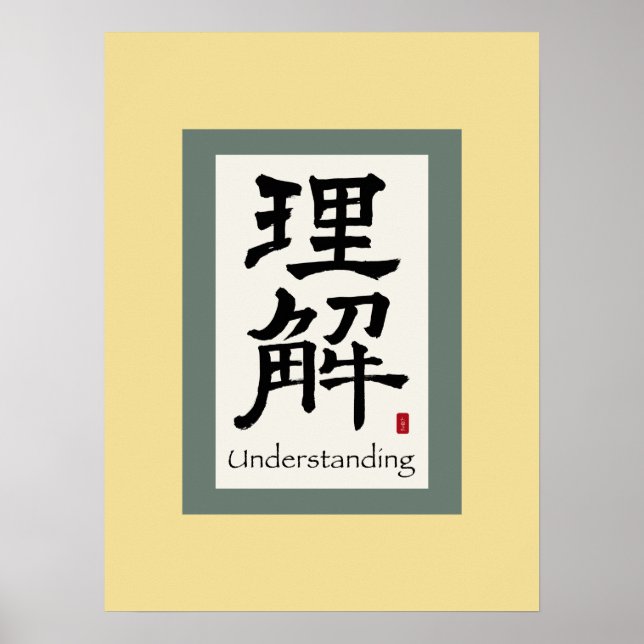 Poster Symbole chinois pour comprendre (Devant)
