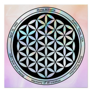 Poster Symbole de géométrie sacrée Création Harmonie