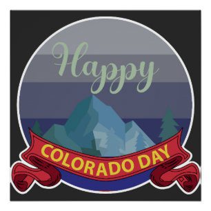 Poster SYMBOLE DE LA JOURNÉE DU Colorado