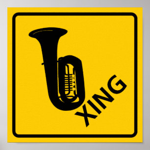 Poster SYMBOLE DE LA ROUTE DU PASSAGE DE Tuba