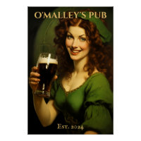 Symbole de pub irlandais personnalisé | Saint Patr