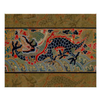 Symbole dragon chinois Antique asiatique