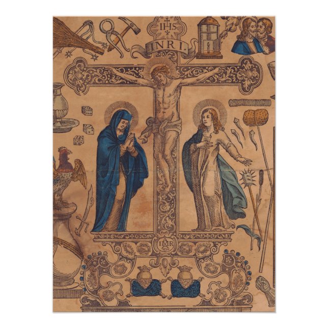 Poster Symbole eucharistique d'Antimins (Devant)