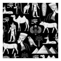 Symbole Hiéroglyphique d'Égypte ancienne Motif