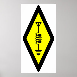 Poster Symbole international pour l'affiche par radio