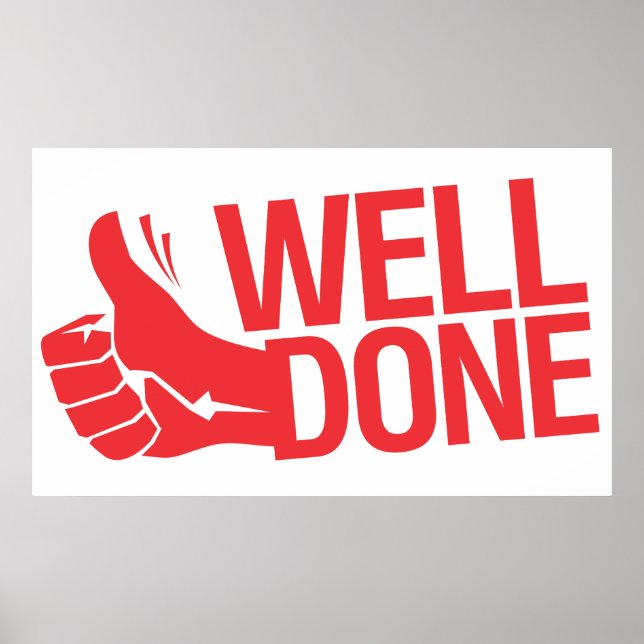 Poster Symbole rouge bien fait (Devant)