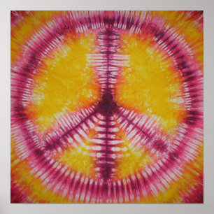 Poster SYMBOLE ROUGE TIE Dye