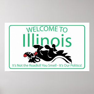 Poster SYMBOLE ROUTIER DE L'Illinois