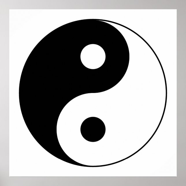 Poster SYMBOLE YIN Yang (Devant)