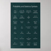 Symboles probabilités et statistiques