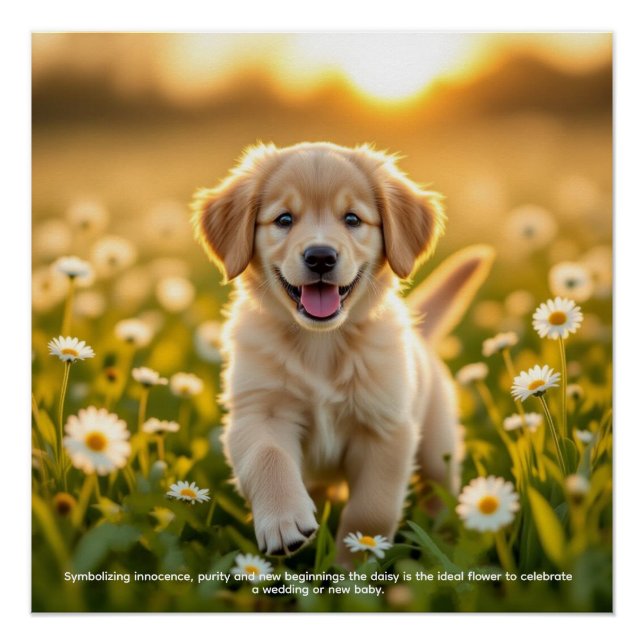 Poster Symbolisme de la marguerite (Devant)