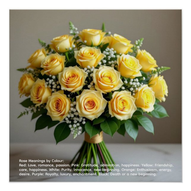 Poster Symbolisme de la Rose (Devant)