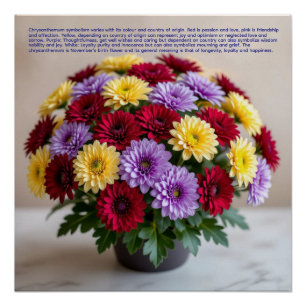 Poster Symbolisme du Chrysanthème