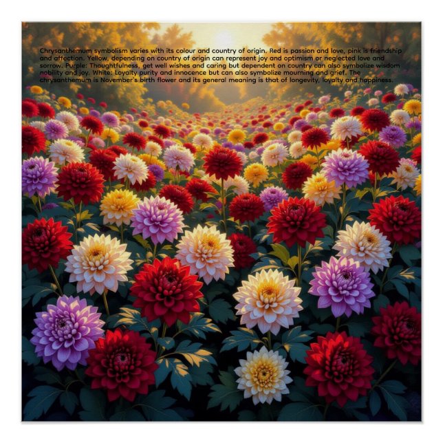 Poster Symbolisme du Chrysanthème (Devant)
