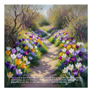 Poster Symbolisme du Crocus